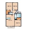 リアン ド ファミーユBの間取図