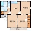 セジュール東山田ⅡＢの間取図