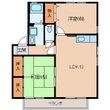 ヴリエＮ　Ｂの間取図