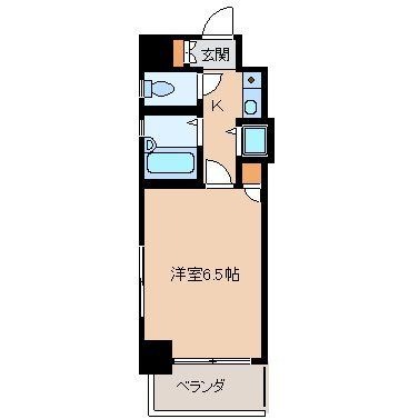 拡大写真：ダイナコートピア黒崎Ⅱ 2階201の間取り