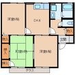 写真：ポサーダ中尾Ｂ2階の間取図