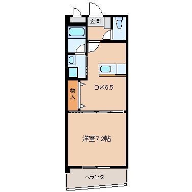 拡大写真：ジュウィール西王子 3階303の間取り