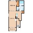 アルシオーネ Bの間取図