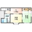 ハイツ・コウメイⅡの間取図