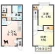 東近江市札の辻2丁目の間取図