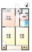 コミール沖野Ⅱの間取図