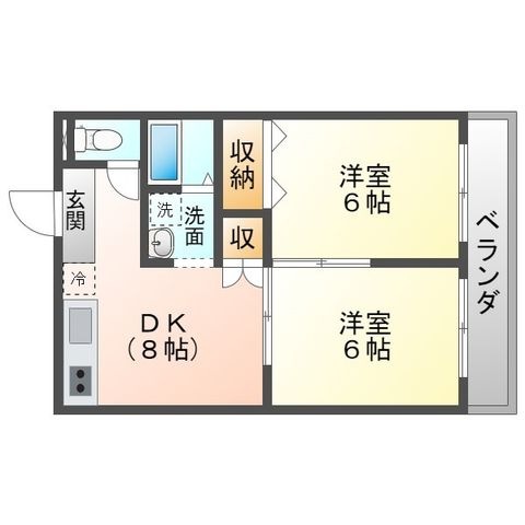 拡大写真:東近江市中小路町 1階103の間取り
