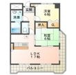 東近江市八日市上之町の間取図