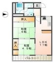 八日市ハイツの間取図