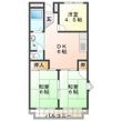 東近江市八日市上之町の間取図