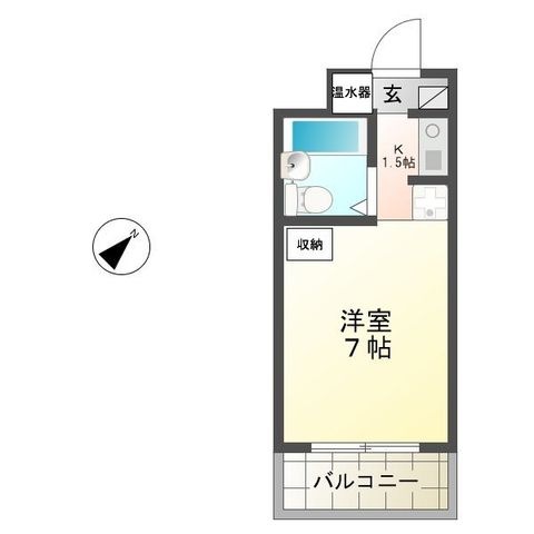 拡大写真:東近江市沖野1丁目 4階301の間取り