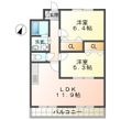 東近江市東沖野3丁目の間取図