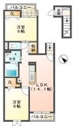 東近江市ひばり丘町の間取図
