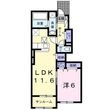 東近江市外町の間取図