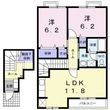 東近江市東沖野1丁目の間取図