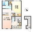 東近江市幸町の間取図