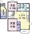 デュエット Aの間取図