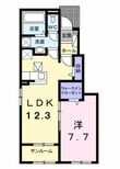 グラスロードⅡAの間取図