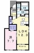 グラスロードⅡBの間取図