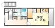 笠岡市富岡の間取図