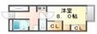 笠岡市富岡の間取図