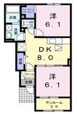 福山市神辺町大字川北の間取図