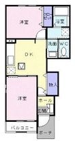 福山市山手町の間取図