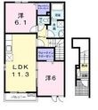 笠岡市茂平の間取図