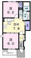 井原市下出部町2丁目の間取図