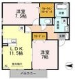 福山市神辺町大字川南の間取図