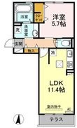福山市神辺町大字新道上の間取図