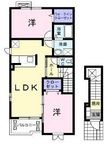 笠岡市横島の間取図