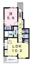 福山市能島3丁目の間取図