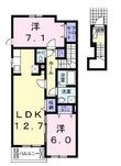 福山市山手町2丁目の間取図