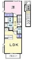 福山市東手城町1丁目の間取図