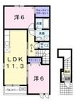福山市加茂町大字八軒屋の間取図