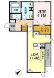 福山市沖野上町1丁目の間取図