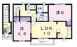 福山市坪生町6丁目の間取図
