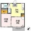 府中市中須町の間取図