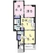 福山市山手町6丁目の間取図