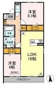 福山市大門町4丁目の間取図