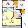 福山市新涯町5丁目の間取図
