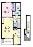 福山市大門町2丁目の間取図
