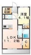 福山市明神町1丁目の間取図