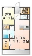 福山市明神町1丁目の間取図