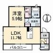 福山市野上町2丁目の間取図