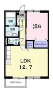 井原市高屋町1丁目の間取図