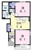 府中市中須町の間取図