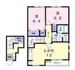 福山市引野町南2丁目の間取図