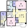 福山市津之郷町大字津之郷の間取図